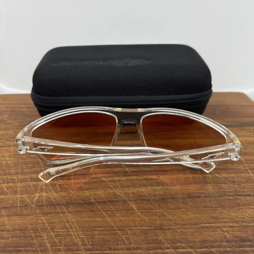 Arnette Borrow AN4259 Clear Red Mirror Sustainable Sunglasses Mens 4259-2634/F6